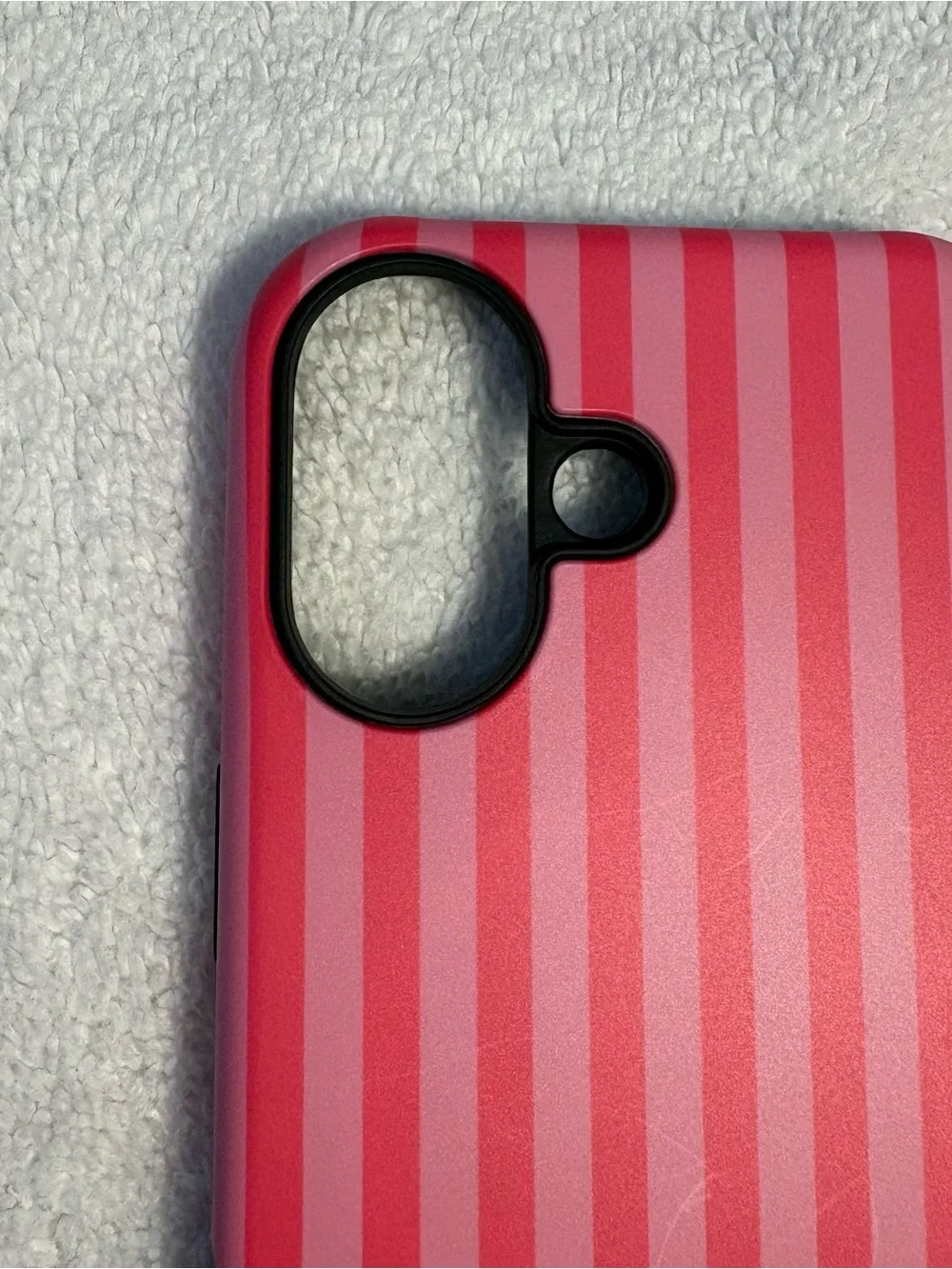 NEW iPhone 17 (6.3”) Shock Resistant MagSafe Phone Case Slim Hot Pink Striped